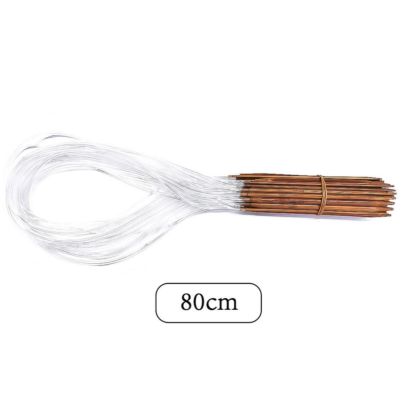 Bamboo circular ring knitting needles 18pcs Sizes 2.0mm-10.0mm 40cm 60cm long smooth finish Bamboo Knitting Needle Crochet Hooks