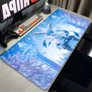 Mouse Pad Anime P-pokemon Glaceon PC Gamer Cabinet Mousepad Kawaii Eevee Keyboard Rug Laptop Accessories Gaming Desk Mat