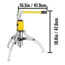 SucceBuy 15T Hydraulic Gear Puller Adjustable 3 Jaws Wheel Bearing Puller Separator Drawing Machine Wheel Bearing Removal Tool