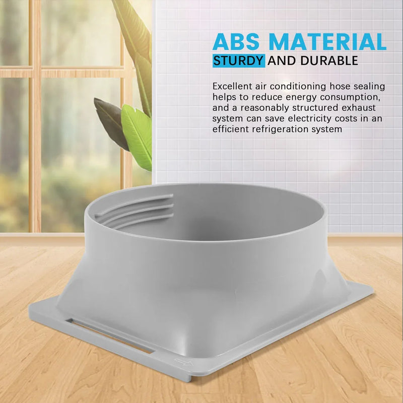 Air Conditioner Exhaust Hose Interface, Portable Home Mobile Air Conditioner Body Fitting Connector, Square 15cm