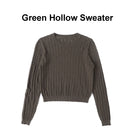 AP 2025 Autumn and Winter Women Hollow Sweater and Satin Sleeveless Dress Elegant Fashion Lady Clothing
