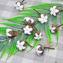 12 Artificial Kapok Natural Dried Flowers Simulation Cotton Wedding Room Easter Decoration Supplies DIY Wreath Bouquet Gift Box