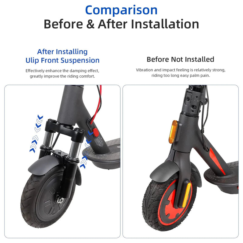 Ulip Electric Scooter Hydraulic Front Suspension Accessories Upgraded Front Fork Shock Absorber Parts For Xiaomi M365/Pro/1S/Mi3