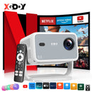 XGODY Netflix Official 4K Supported Smart projector 650 Ansi AI Voice Recognition Auto Focus & Keystone Projector for Home Movie
