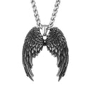 The Arcwing | Handcrafted Stainless Steel Angel Wings Pendant Necklace for Men & Women