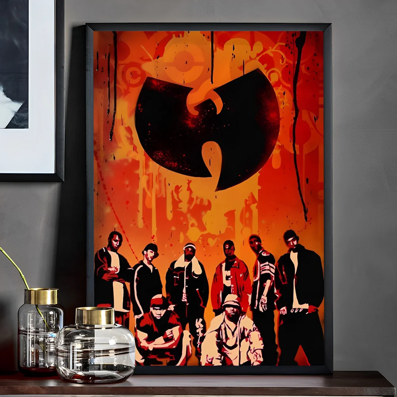 WU-T--TANG CLAN Poster Self-adhesive Art Poster Whitepaper Prints Posters Artwork Aesthetic Art Wall Painting