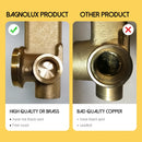 Bagnolux Wire Drawing Gold Concealed Basin Bathroom Faucet Brass Round Hole Water Outlet  Bathroom Hotel Decoration Faucet