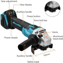 125MM Brushless Electric Angle Grinder Variable Speed M14 Cutting Machine Woodworking Power Tool for Makita 18v Battery