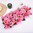 Simulated Rose Arch Decoration Simulated Lily Flower Wall Wedding Flower Wall Wedding Supplies Background Wall
