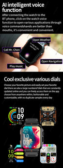 New Outdoor Military Man Smart Watch Men Bluetooth Call Smartwatch Android IOS IP67 Waterproof Ftiness Watches For Android IOS