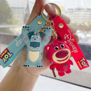 Cute Cartoon Disney Toy Story Buzz Lightyear Woody Lotso Keychain Keyring Gift for Kids Friends Accessories Wholesale