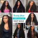 Deep Wave Brazilian Hair Weave Bundles 3 4PCS Natural Color 100% Human Hair Curly Weaving Remy Hair Extension 10-40 Inch
