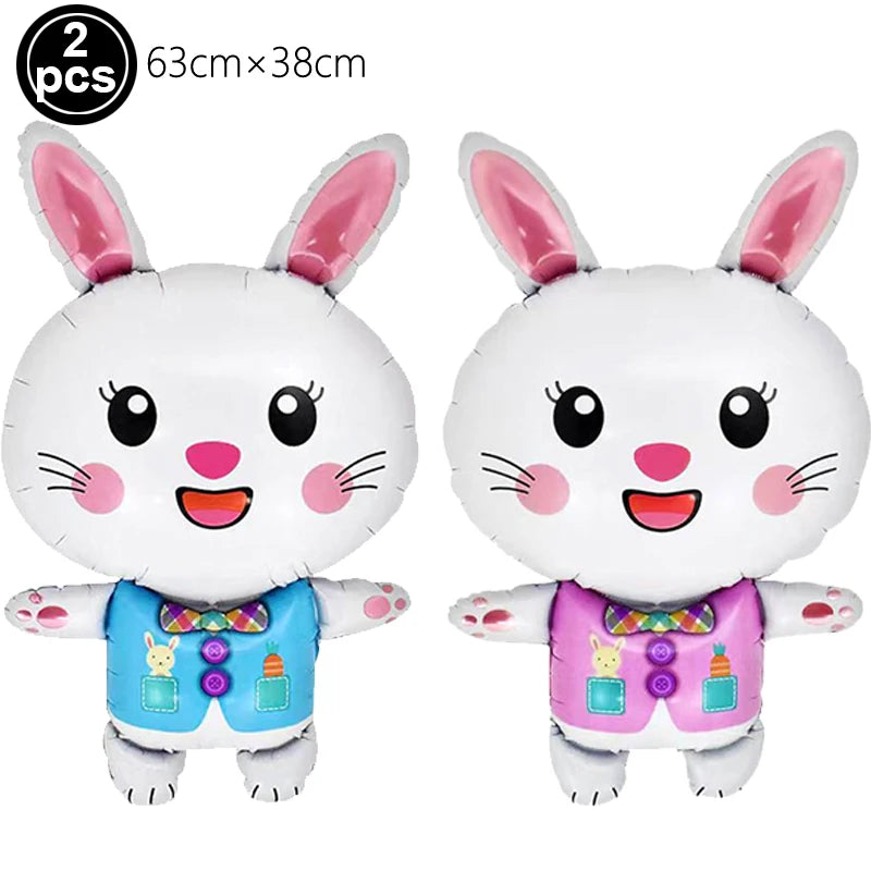 Easter Outdoor Party Games for Family Bunny Potato Sack Race Jumping Bags Kids Easter Egg Spoon Race Eggs Hunt Games Party Favor