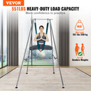 SucceBuy Aerial-Yoga-Gestell & Hängematte 2,95 m Professioneller Yoga-Schaukelständer mit 6,03 m Luftseide Max. 250 kg Indoor Aerial Rig