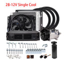 Universal Automotive 12V 24V A/C Air Conditioning Kit for Truck Minibus Van Tractor Digger RV Excavator AC Air Conditioner