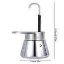 Single/Double Tube Espresso Maker Easy To Operate & Quick Cleanup Pot Italian Coffee Machine Maker 1/2/4 Cups Gift for Man Women