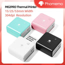 Phomemo M02Pro Mini Portable Thermal Printer Wireless Photo Labeler 300dpi Inkless Printing 15/25/50/53mm for Easy Labeling