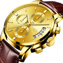 NIBOSI Watch Men Top Brand Luxury Blue Male Date Quartz Mens Watches Waterproof Sport Watch Clock Wristwatch Relogio Masculino