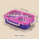 Microwavable 304 Stainless Steel Lunch Box 2/3 Compartment Bento Box Leakproof Food Storage Containers Adults Kids School