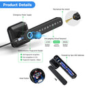 Entrance Auto Lock ttlock App Remote Control Smart Lock Latch Fingerprint Passcode Home Wooden Door Lock Handle for Office home