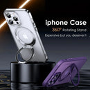 Magnetic 360° Ring Holder Phone Case For iPhone 15 14 13 12 11 Pro Max 14 15 Plus For MagSafe Wireless Charging Shockproof Cover