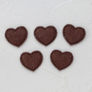 50pcs 21x25/32x37mm Padded Corduroy Fabic Heart Appliques for DIY Hat Clothes Leggings Sewing Supplies Headwear Decor Patches