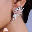 New Arrival Earrings For Women Temperament White Zircon Rhinestones Unique Design Brand Earings Fashion Jewelry Bijoux AE210
