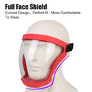 Full Face Shield Protection Face Cover Oil-splash Proof Mask With Filters Motorcycle Bicycle Cycling Dusting Mask Kitchen Tool