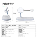 3-in-1 kabellose Ladestation für iPhone 12 13 14 15 Magsafe Ladegerät Airpods Pro Apple Watch 9 8 7 6 QI Schnellladestation