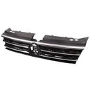 Tupliege Front Upper Grille Grill W/Chrome Trim Compatible With 2018-2020 VW Tiguan,Black,Replace