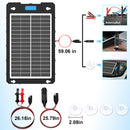 Helios Sol | Portable 12V Solar Battery Trickle Charger & Maintainer