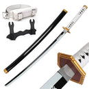 1:1 Scale Anime Swords Giyuu Katana 104cm Authentic Cosplay Weapons Props With Sword Holder And Belt Halloween Samurai Style