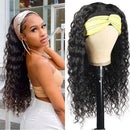 180% Brazilian Kinky Curly Headband Wig Human Hair 10-30 Inch Afro Kinky Curly Human Hair Wigs For Women Easy to Go