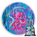Summer Round Beach Towels Undersea Octopus Circle Bath Shower Towel With Drawstring Storage Bag Yoga Mat Blanket toalla playa