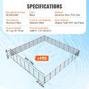 SucceBuy Pool Fence Pool Fences for Inground Pools Removable Child Safety Fencing Teslin PVC Fence Mesh Protects Kids and Pets