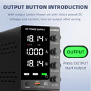 60V 20A Adjustable Laboratory Power Supply, 1200W High-precision Bench Power Supply for Battery Charging, OCP, Memory Storage
