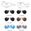 Classic Pilot Men Polarized Sunglasses Fashion Oversized Metal Aviation Male Sun Glasses Classic Black Driving Shades UV400