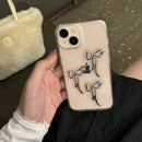 Aesthetics Stylish 3D Metal Bowknot Case For Iphone 15 14 13 12 11 Pro Max MiNi X XS XR 7 8 Plus SE Clear Soft Cover Epoxy Shell