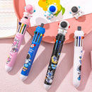 10 Stücke/Charge Cartoon Astronaut 10-Farben Kugelschreiber Kawaii Student 10 Farben Kugelschreiber zum Schreiben Büro Schulbedarf