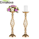 ERMAKOVA Flower Arrangement Stand Vase Pillar Candle Holders Wedding Party Dinner Centerpiece Event Restaurant Hotel Decoration