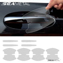 SEAMETAL 8PCS Universal Auto Türgriffschale Kratzschutzaufkleber Transparenter Autogriff Antikollisionsschutzstreifen