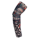 1Pcs New Flower Arm Tattoo Sleeves Seamless Outdoor Riding Sunscreen Arm Sleeves Sun Uv Protection Arm Warmers For Men Women