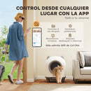 Self-Cleaning Cat Litter Box 80L Odor Elimination App Control Safety Protection 1 Roll of Garbage Bags