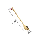 6Pcs New Year 2024 Merry Christmas Spoons Xmas Party Tableware Ornaments Christmas Decorations for Home Table Navidad Noel Gift