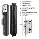 3D Face Recognition Smart Lock with Face Recognition Fingerprint APP Control HD Camera Video Doorbell