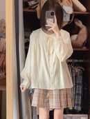 The Atelier Collar | Peter Pan Collar Japanese Minimalist Blouse