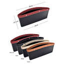 Car Seat Slit Gap Organizer Storage Pocket Multifunction Driver Seat Catcher Cup key phone Holder Car bag  PU Leather