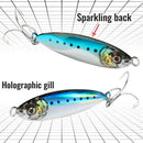 Metall-Jig-Köder 20g 30g 40g Spinner 3D Augen Popper Sinking Pencil Spinnfischen Angelzubehör Haken Swimbait Pesca Spinnerbait Köder