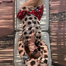 The Riviera | Polka-Dot Scarf-Sling Beach Maxi Dress