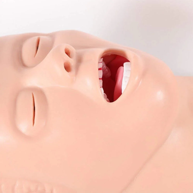 Intubation Manikin Study Teaching Model 220V Oral Nasal Intubation Airway Management Trainer PVC Demo